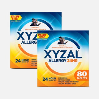 Xyzal 24 Hour Allergy Medicine, 80 ct. (2 pack)