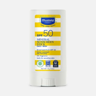 Mustela Mineral Sunscreen Stick, SPF 50, .6 oz.