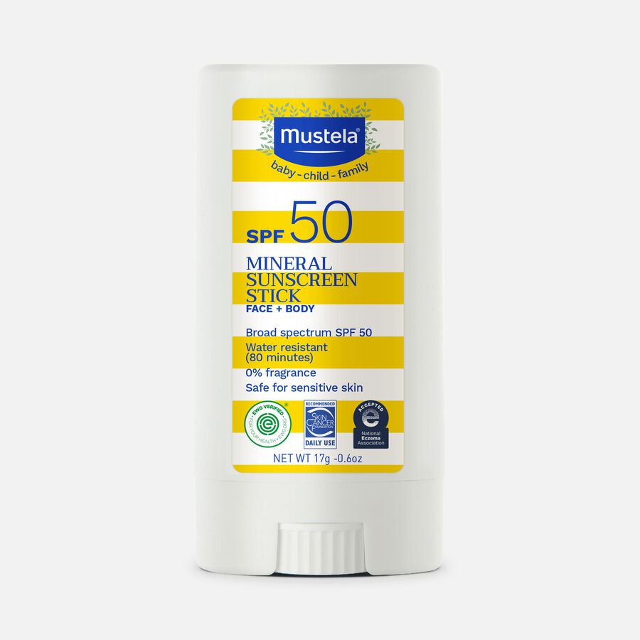 Mustela Mineral Sunscreen Stick, SPF 50, .6 oz., , large image number 0