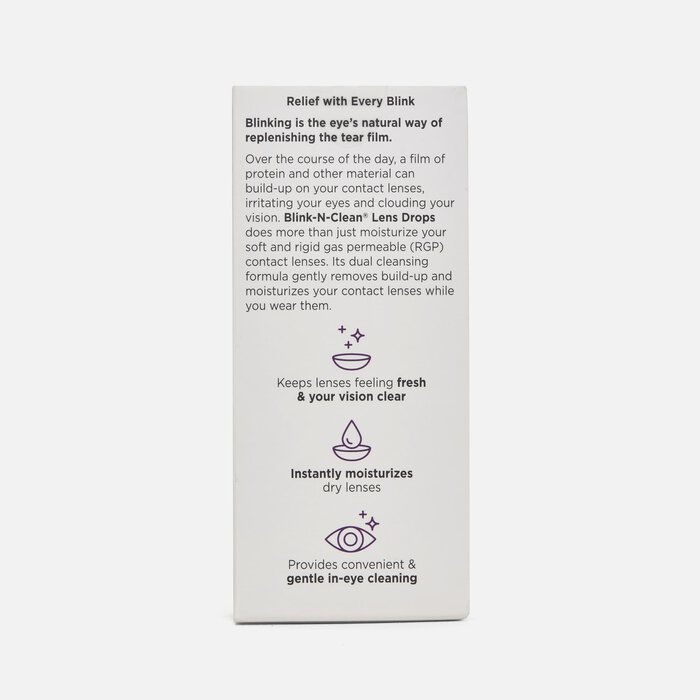 Bausch + Lomb Blink-N-Clean Lens Drops, 0.5 fl oz., , large