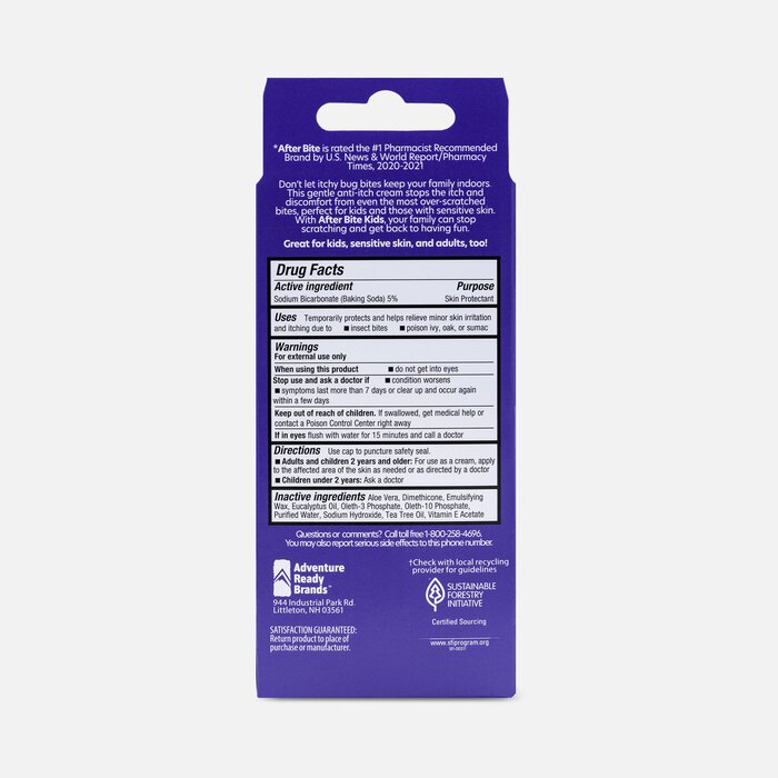 After Bite Kids Itch Relieving Cream, 0.7 fl oz., , large