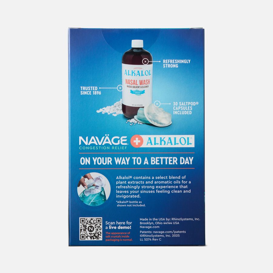 Navage SaltPods with Alkalol, 30 ct., , large image number 1