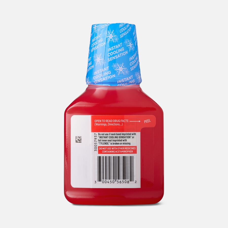 Tylenol Extra Strength Severe Cough + Sore Throat, Cherry, 8 fl oz., , large image number 1