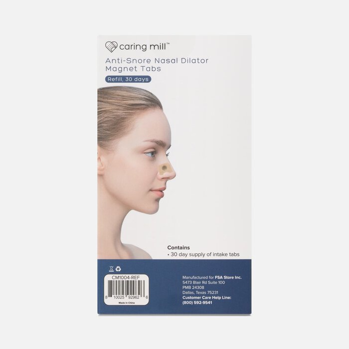 Caring Mill™ Anti-Snore Nasal Dilator Magnet Tabs Refill, 30 days, , large