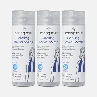 Caring Mill™ Pain Relief and Hot Flash Relief Cooling Towel (3 pack)