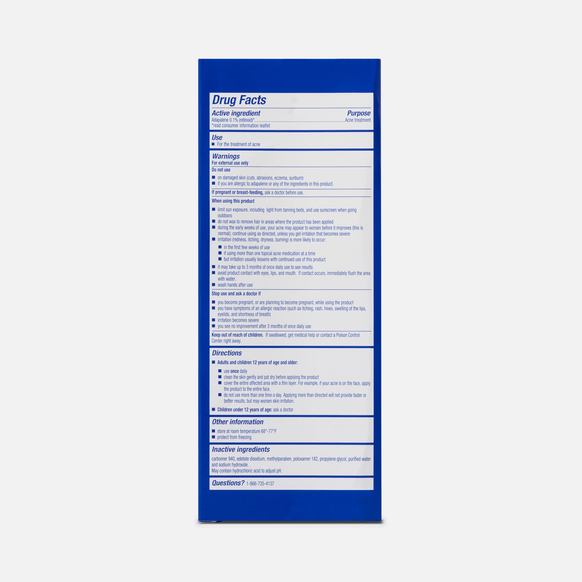 Differin 0.1% Adapalene Treatment Gel with Pump, , large