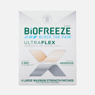 Biofreeze® Ultraflex Maximum Strength Pain Relief Patches, 4 ct.