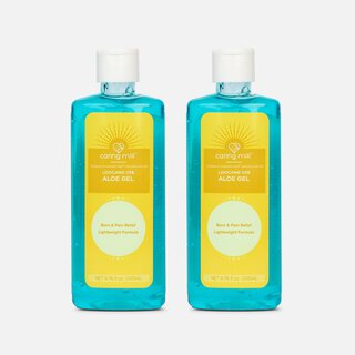 Caring Mill™ Aftersun Cooling Gel With Lidocaine Aloe Vera Value, 6.76 oz. (2-Pack)