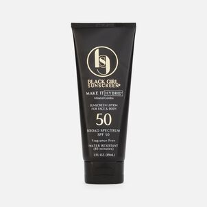 Black Girl Sunscreen Make It Hybrid Sunscreen Lotion, SPF 50, 3 fl oz.