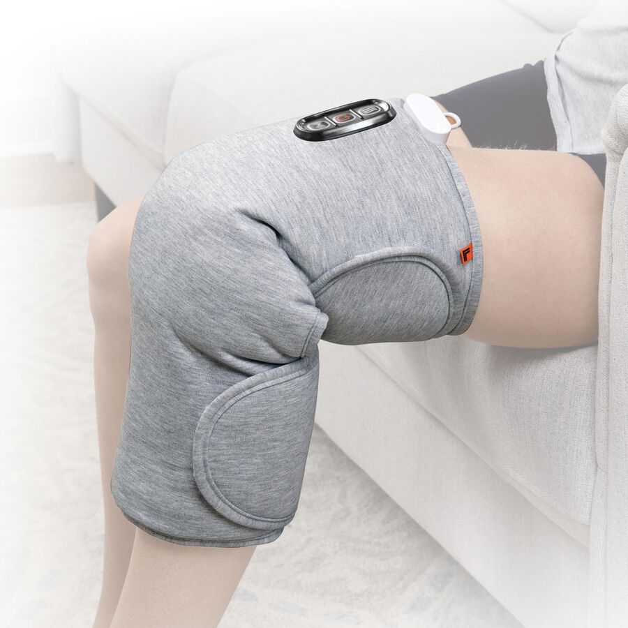 Sharper Image Calming Heat Copper + Charcoal Massaging Knee Wrap, , large image number 2