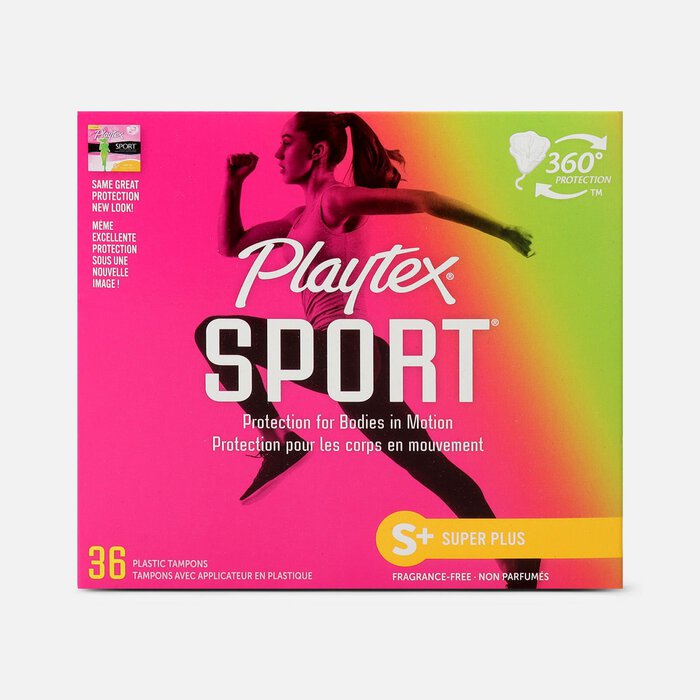 Playtex Sport Super Plus Tampons, Unscented, 36 ct., , large