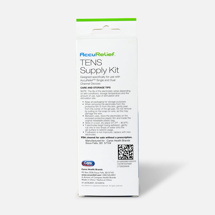 AccuRelief TENS Supply Kit, , large