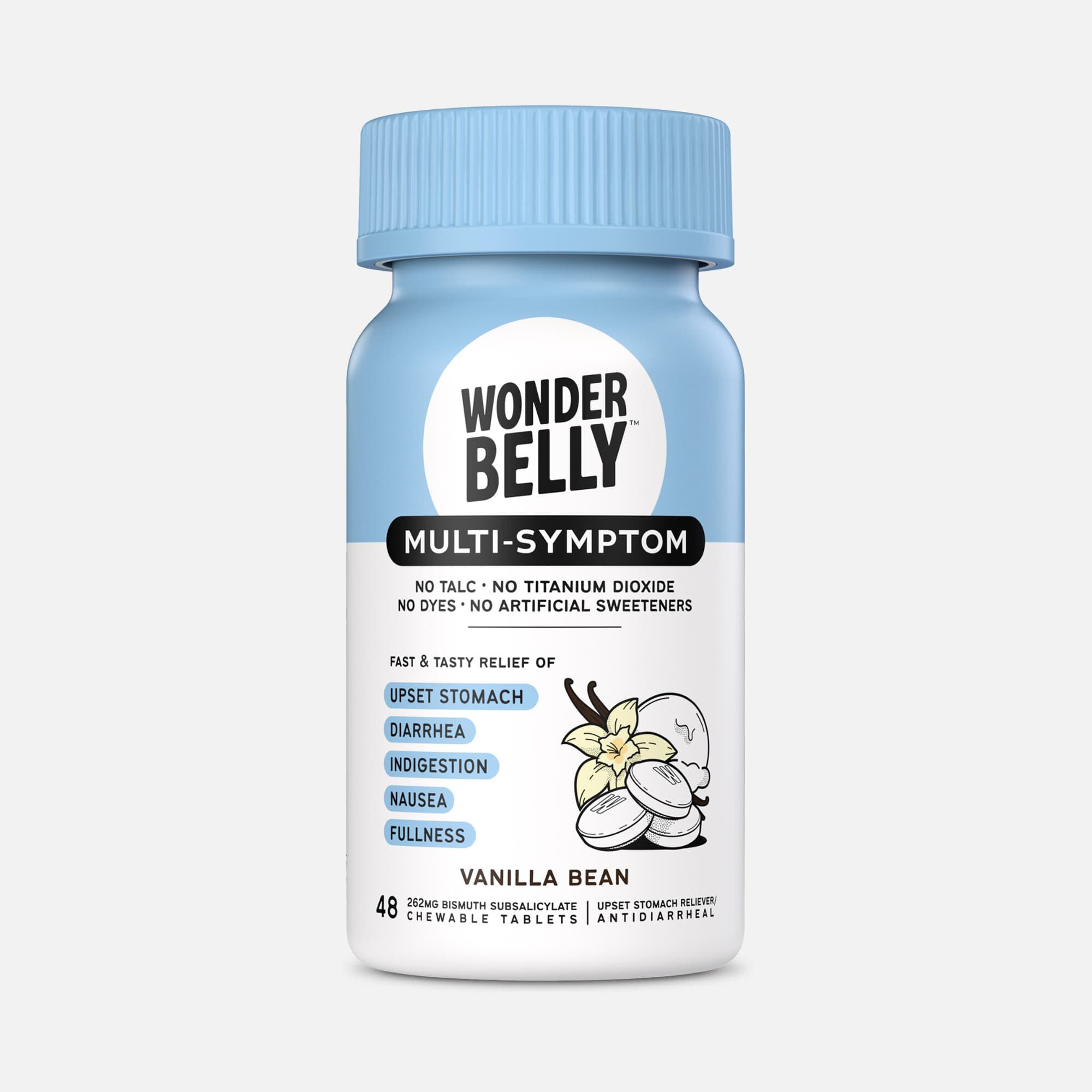 Wonderbelly Multi-Symptom Chewable - Vanilla Bean, 48 ct., , large