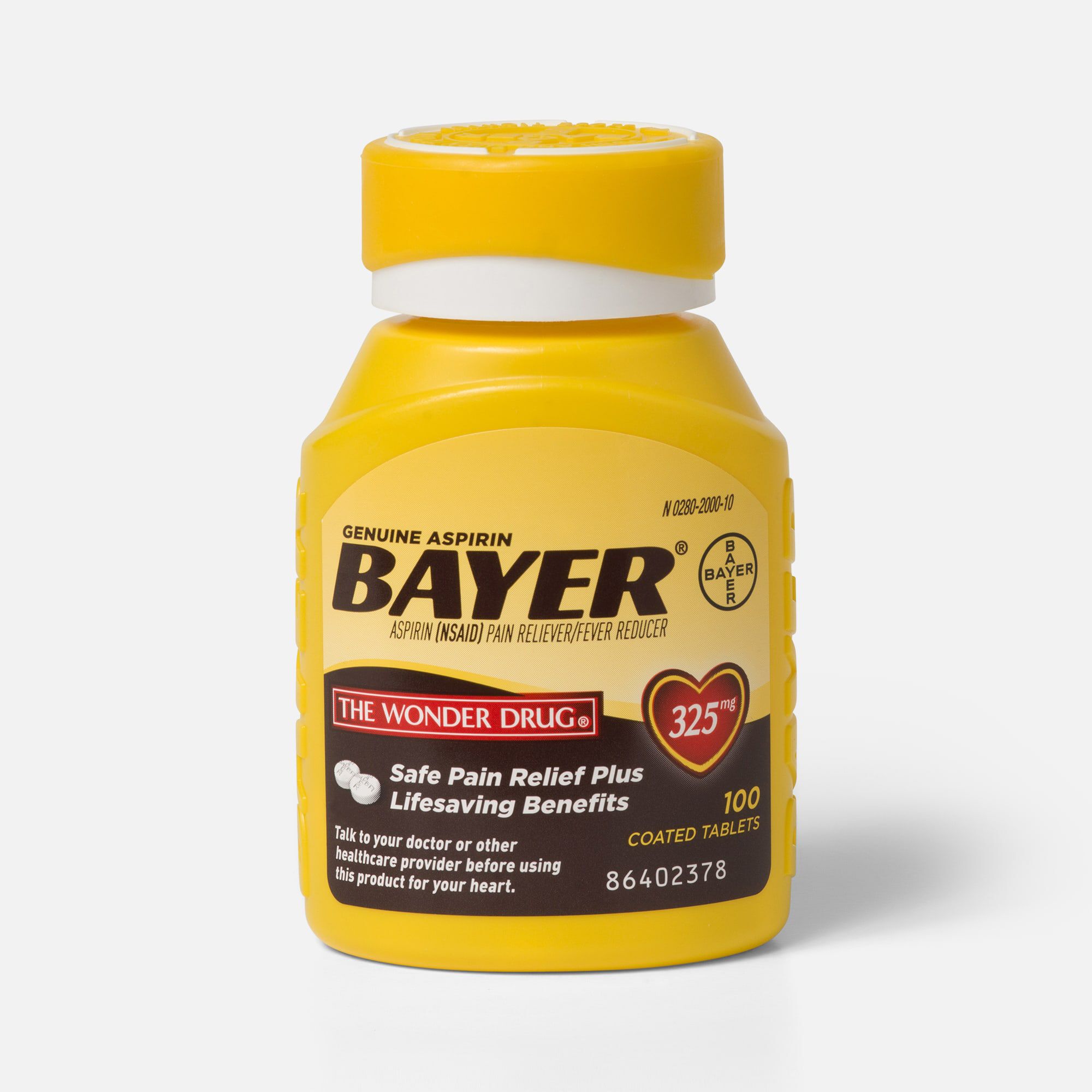 Genuine Bayer Aspirin, 325 mg Tablets, 100 ct., , large