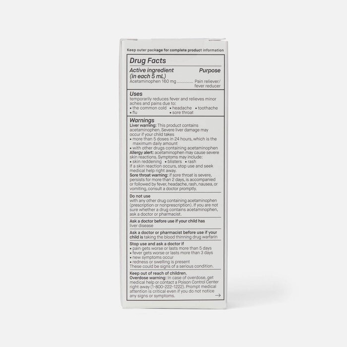 Genexa Kid's Pain & Fever Acetaminophen Oral Suspension, 4 oz., , large