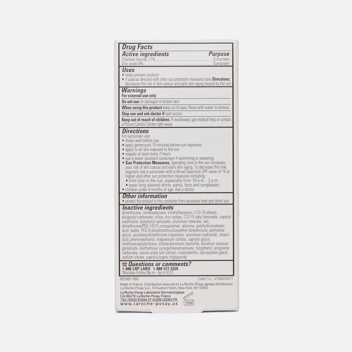 La Roche-Posay Anthelios Mineral Tinted Light Fluid Face Sunscreen, SPF 40, 1.7 fl oz., Medium Deep, large