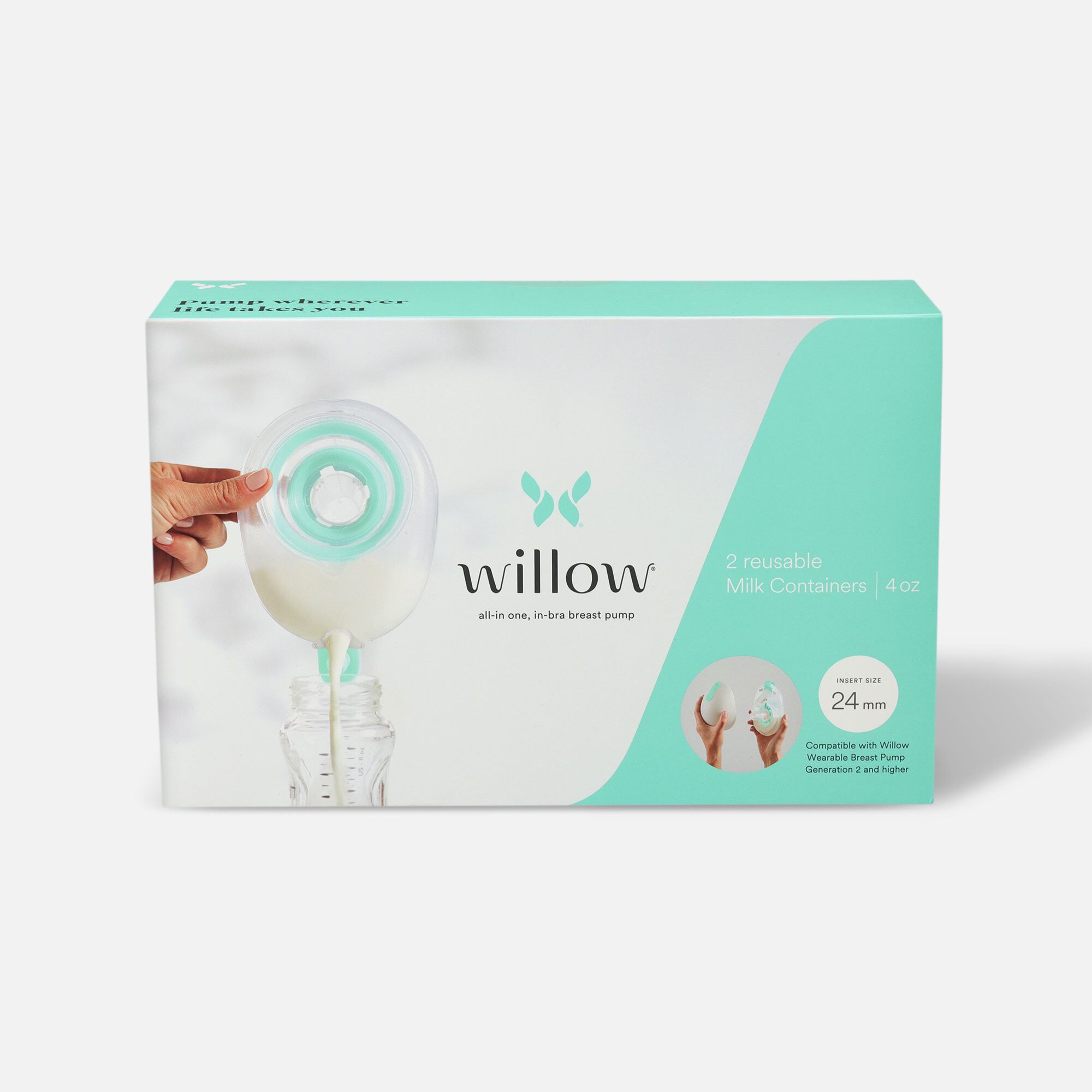Willow Reusable Milk Containers - Two-Pack - 4 oz., , large