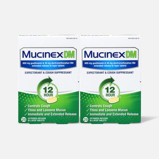Mucinex Extended Release Bi-Layer Tablets, 20 ct. (2-Pack)