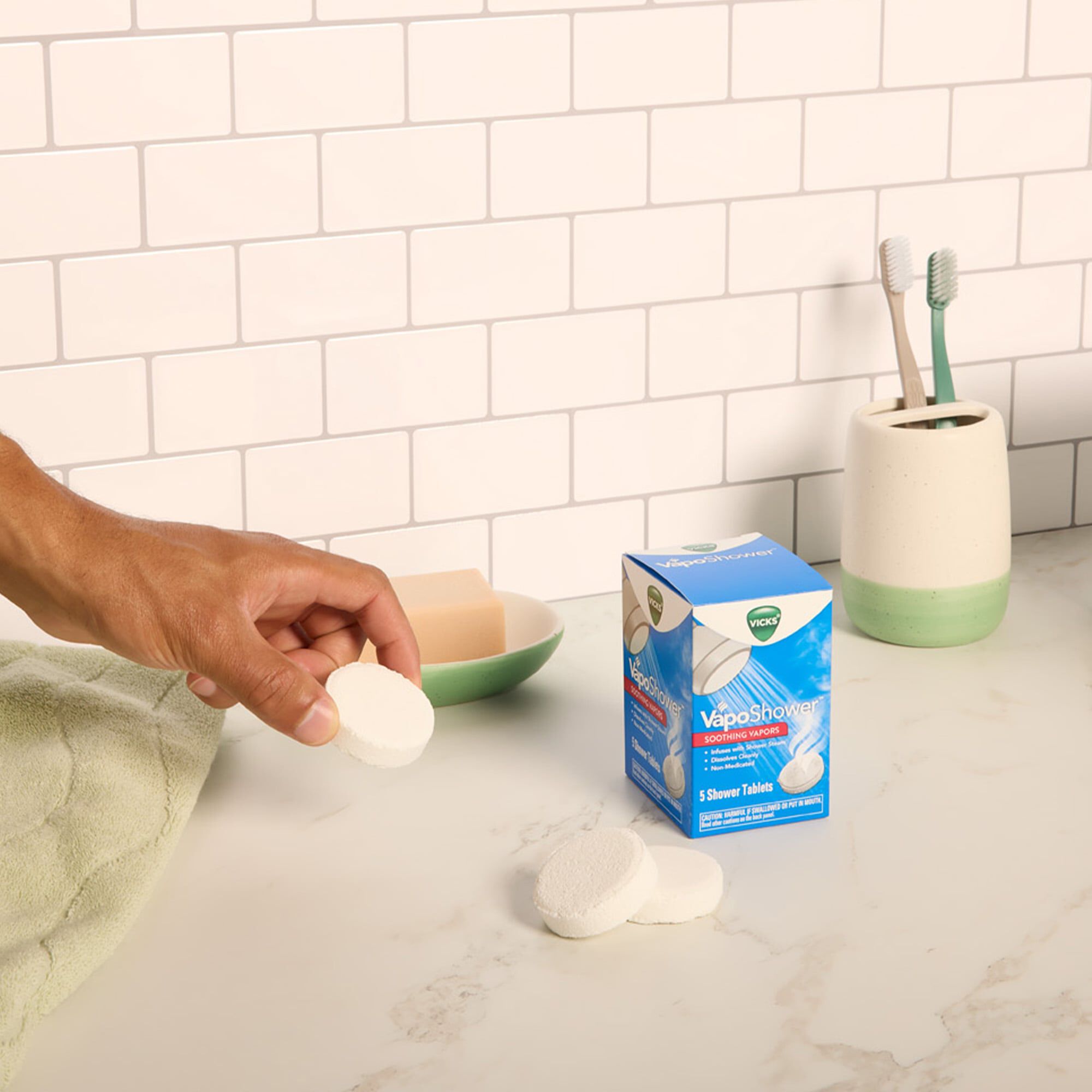 Vicks VapoShower Tablets, 5 ct., , large