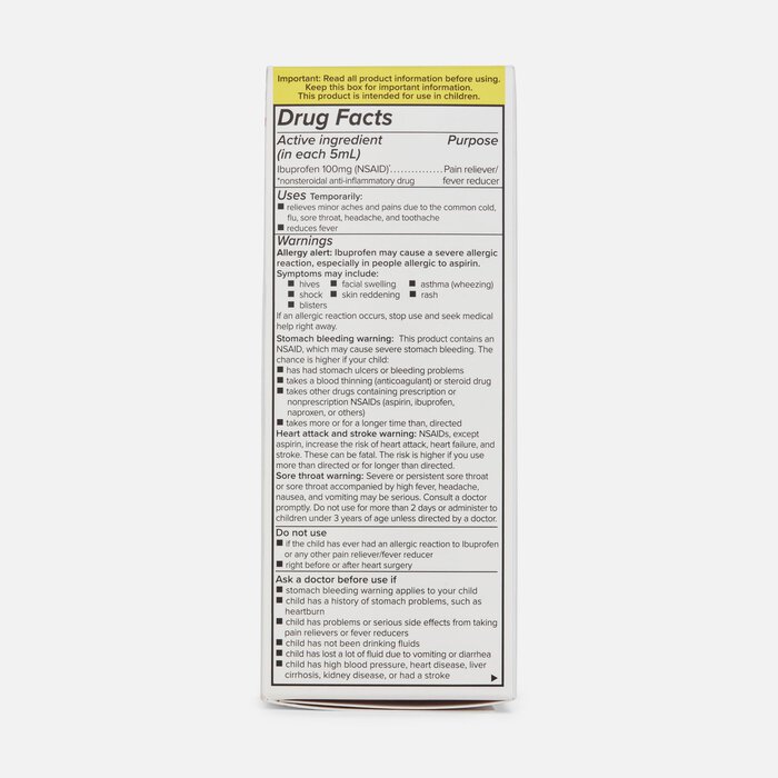 Caring Mill™ Children’s Ibuprofen Pain Reliever/Fever Reducer, Bubble Gum, 4 fl oz., , large