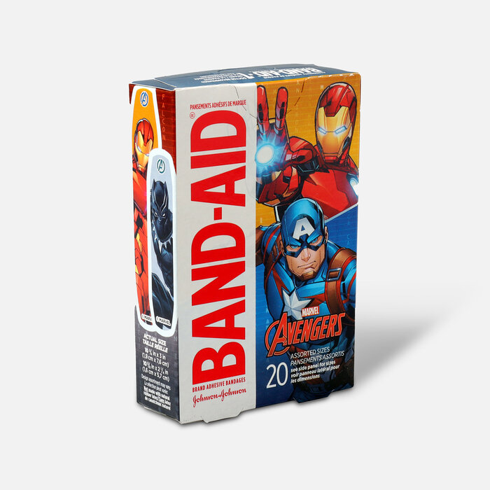 BAND-AID® Adhesive Assorted Bandages Marvel Avengers, 20 ct., , large