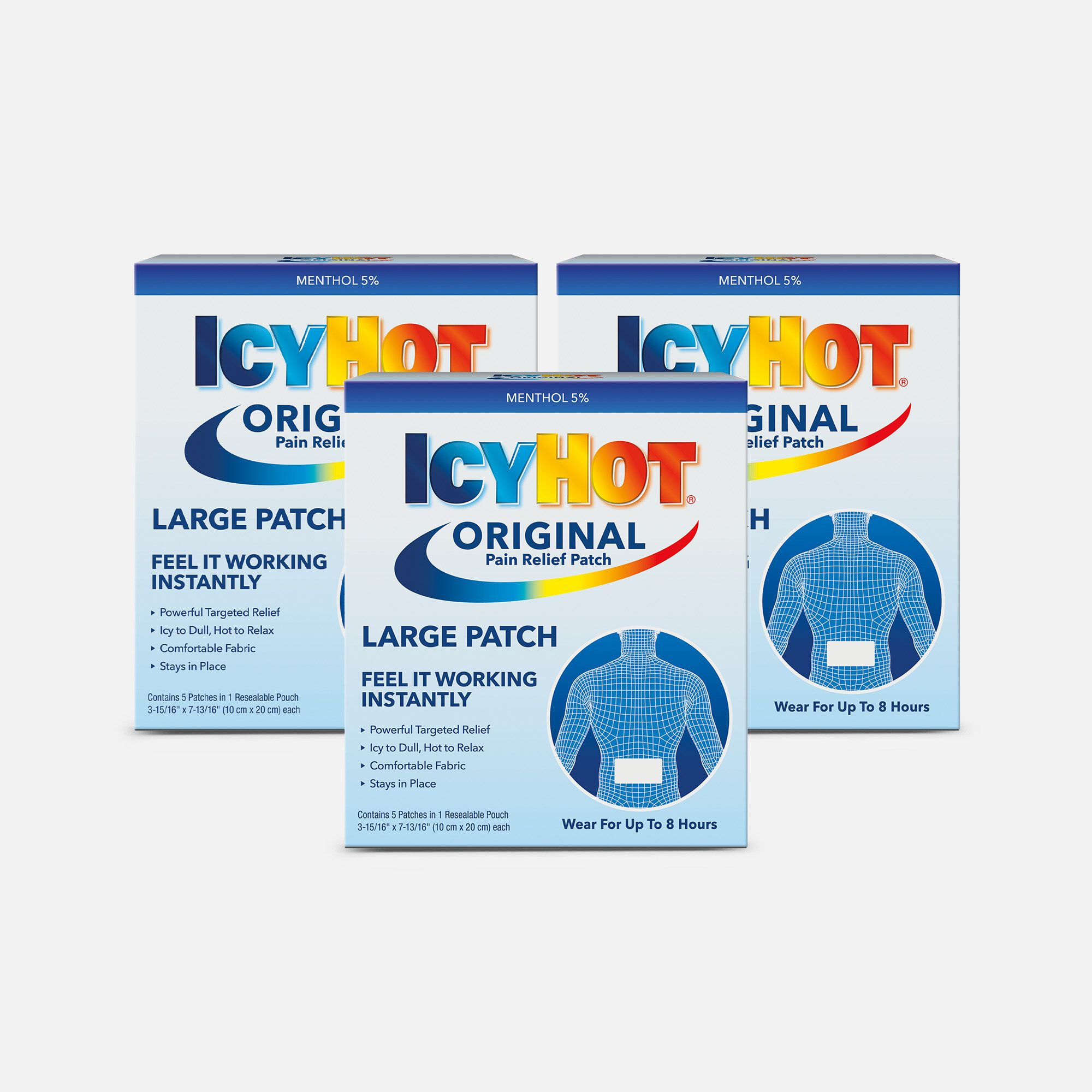 Icy Hot Medicated Back Patch, 5 ct. (3-Pack), , large