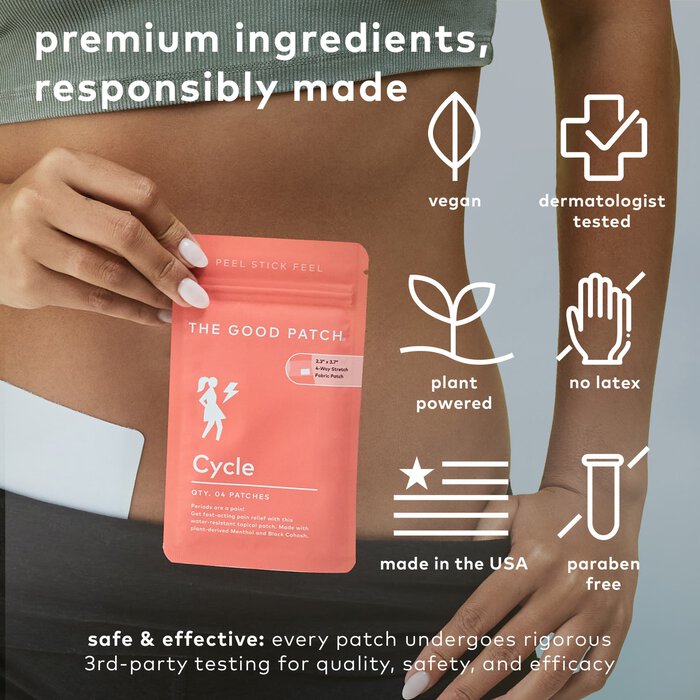 The Good Patch® Cycle - Pain Patch, 4 ct., , large