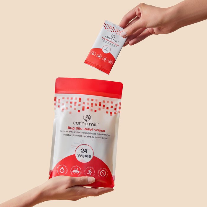 Caring Mill™ Bug Bite Relief Wipes, 24 ct., , large