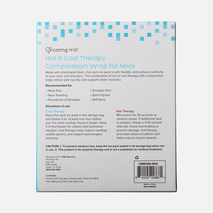 Caring Mill™ Hot & Cold Therapy Compression Wrap for Neck, , large
