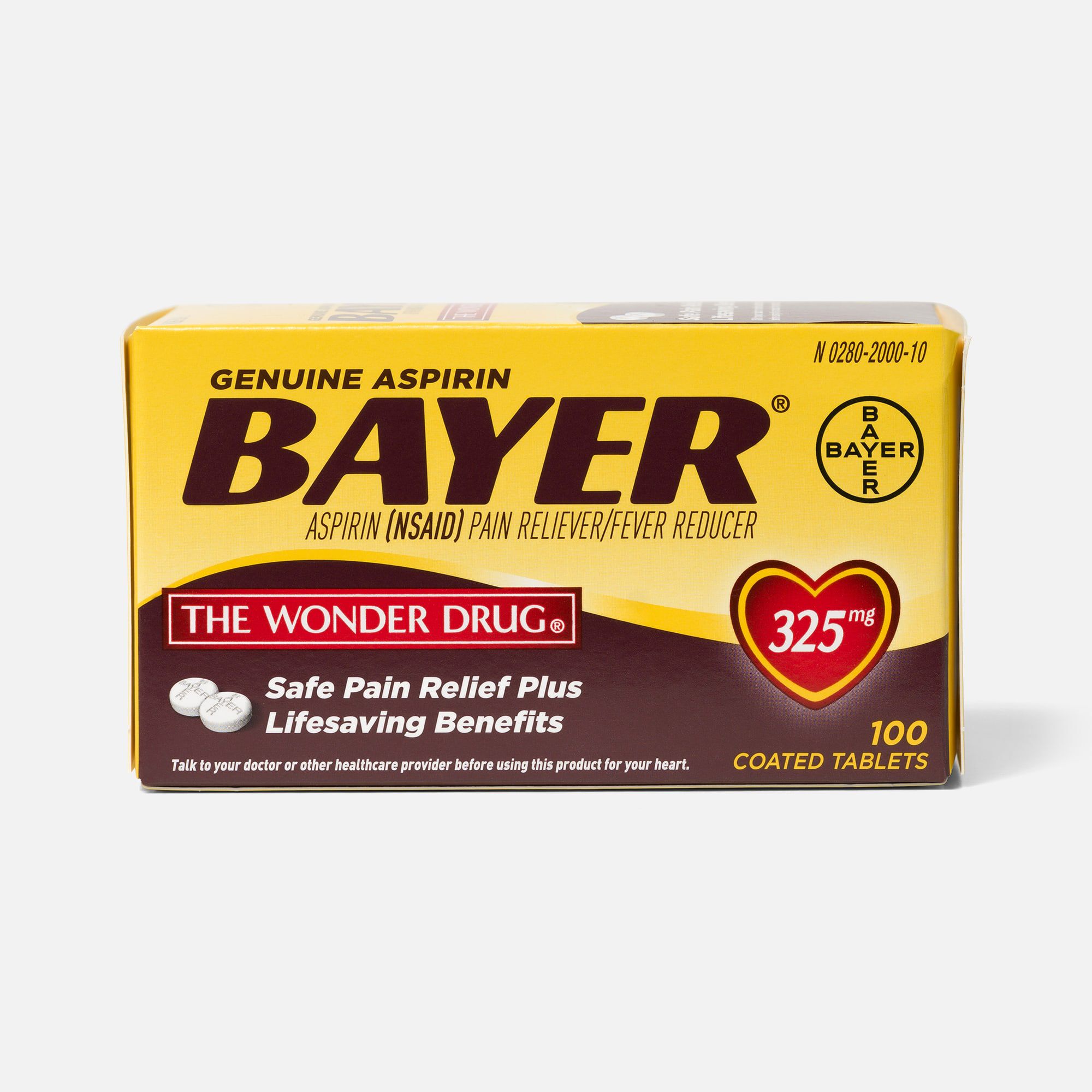 Genuine Bayer Aspirin, 325 mg Tablets, 100 ct., , large