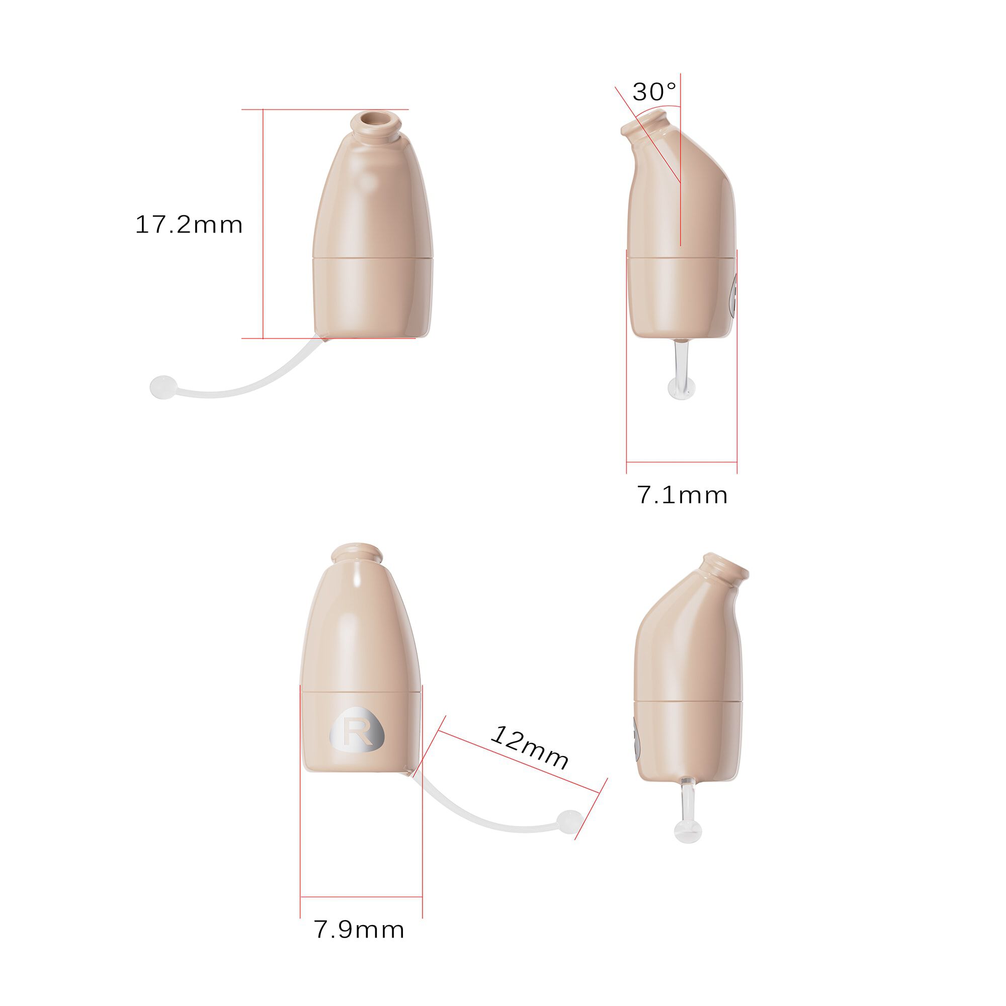 Ceretone Core One Pro Invisible in Canal OTC Hearing Aids, , large