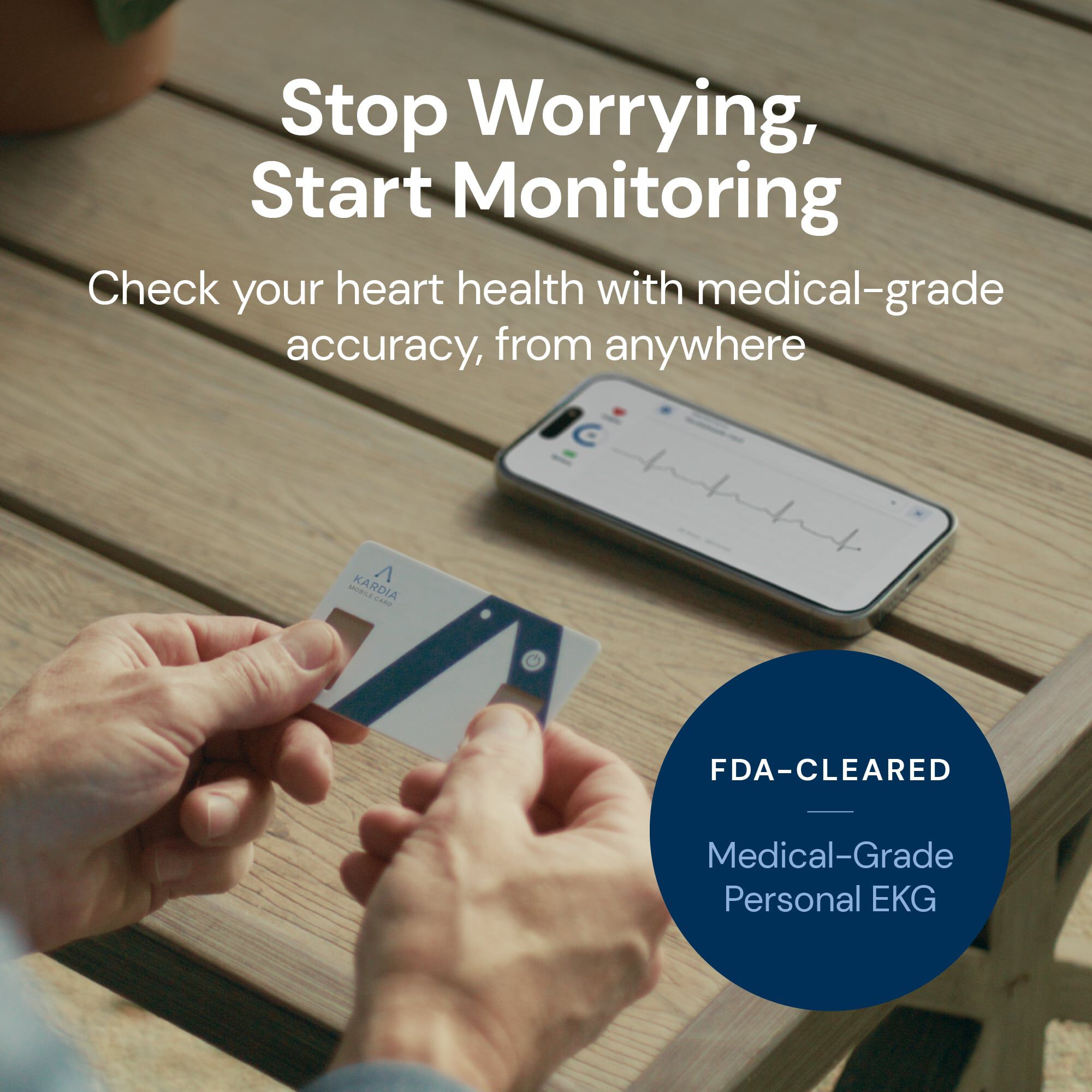 KardiaMobile Card Medical-Grade Personal EKG Heart Monitor, , large
