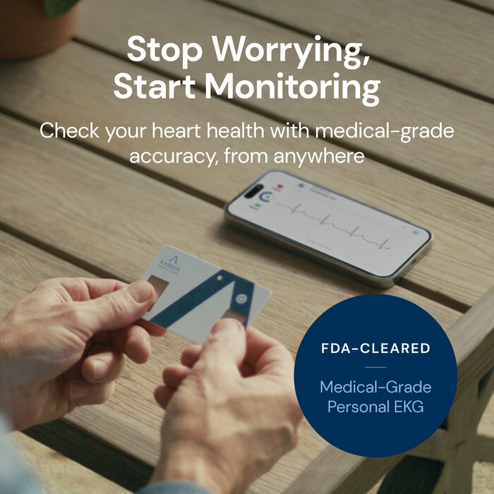 KardiaMobile Card Medical-Grade Personal EKG Heart Monitor, , large