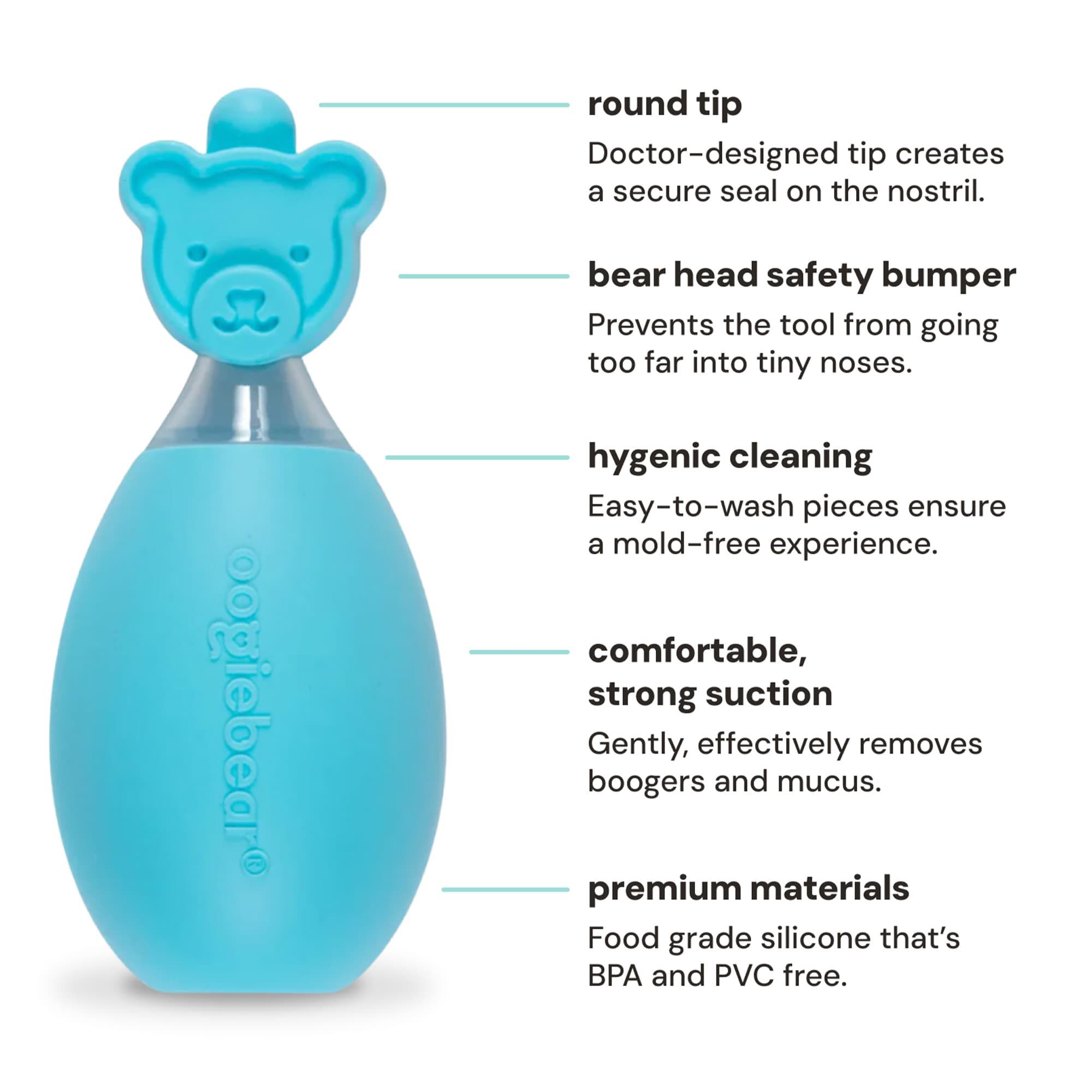 Oogiebear Baby Nasal Aspirator & Nose and Ear Cleaner Duo, , large