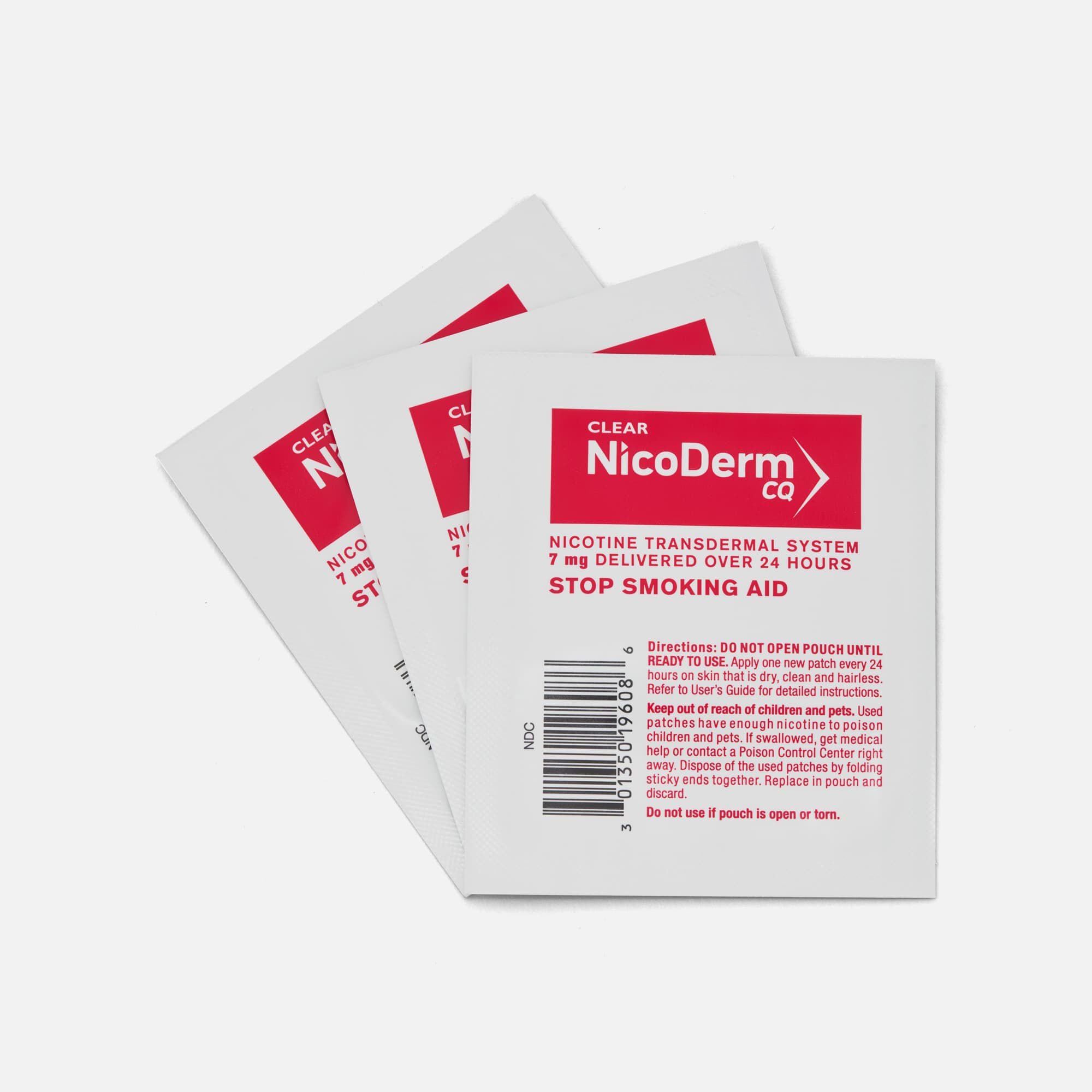 NicoDerm CQ Step 3 Clear Nicotine Patches, 7mg, 14 ct., , large