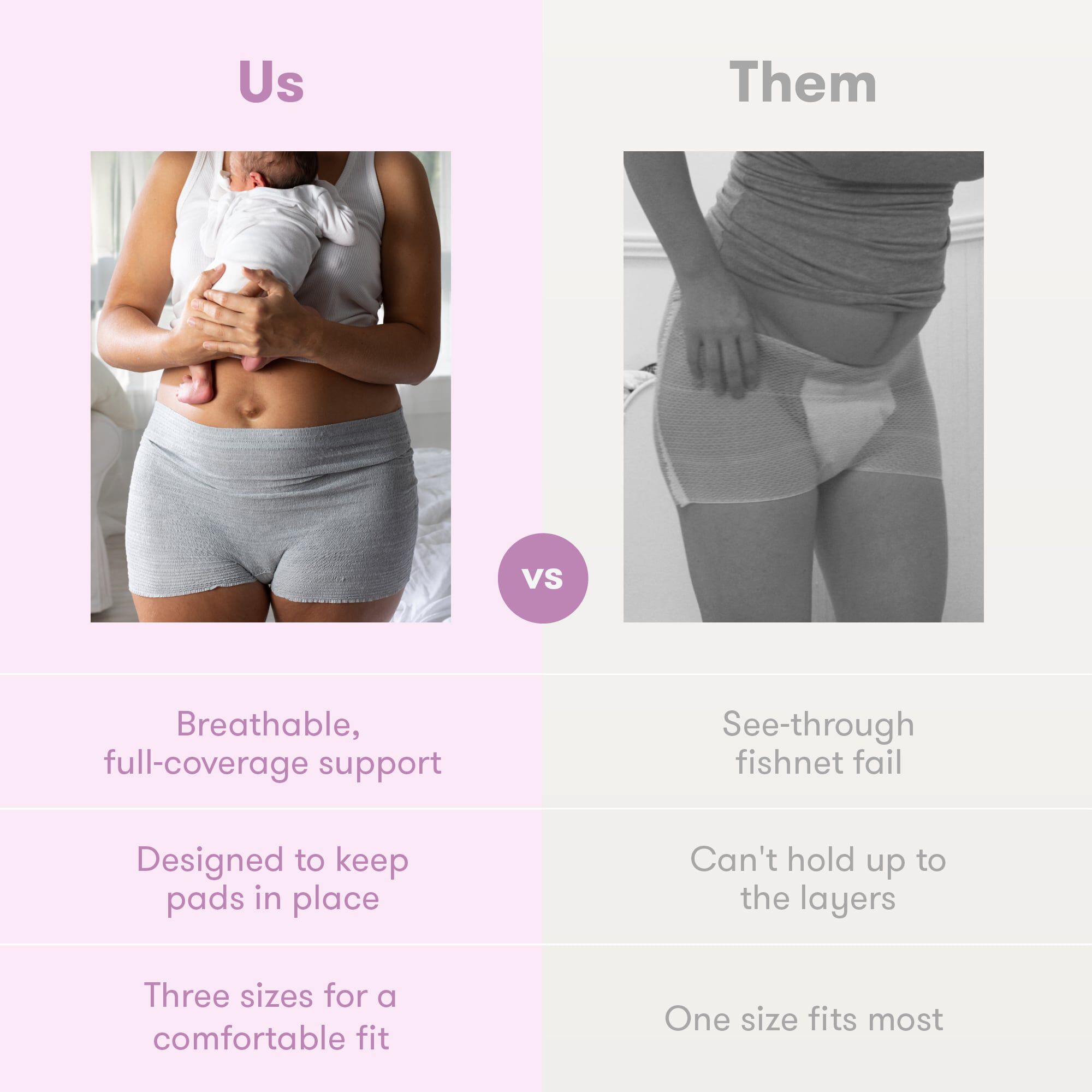 Frida Mom Boyshort Disposable Postpartum Underwear, , large