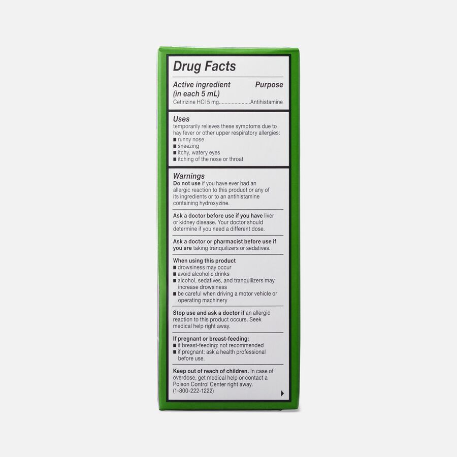 Children's Zyrtec 24-Hour Indoor & Outdoor Allergy Relief Liquid, Grape, 4 fl oz., , large image number 1