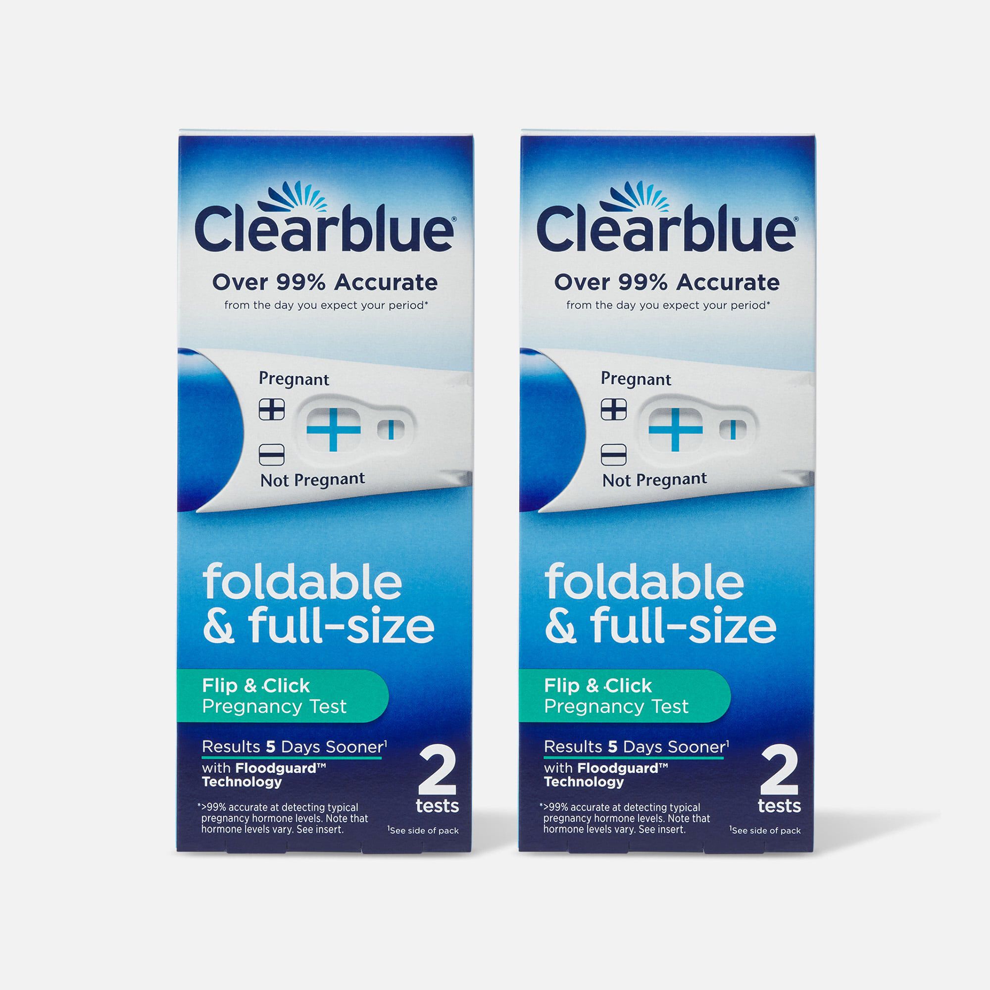 Clearblue Flip and Click Pregnancy Test, 2 ct. (2-Pack), , large