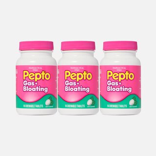 Pepto® Gas + Bloating Chewables, Mint, 16 ct. (3 pack)