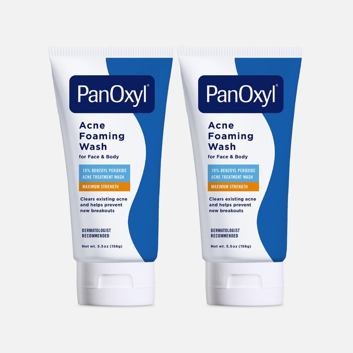 PanOxyl Foaming Wash 10%, 5.5 oz. (2-Pack), , large