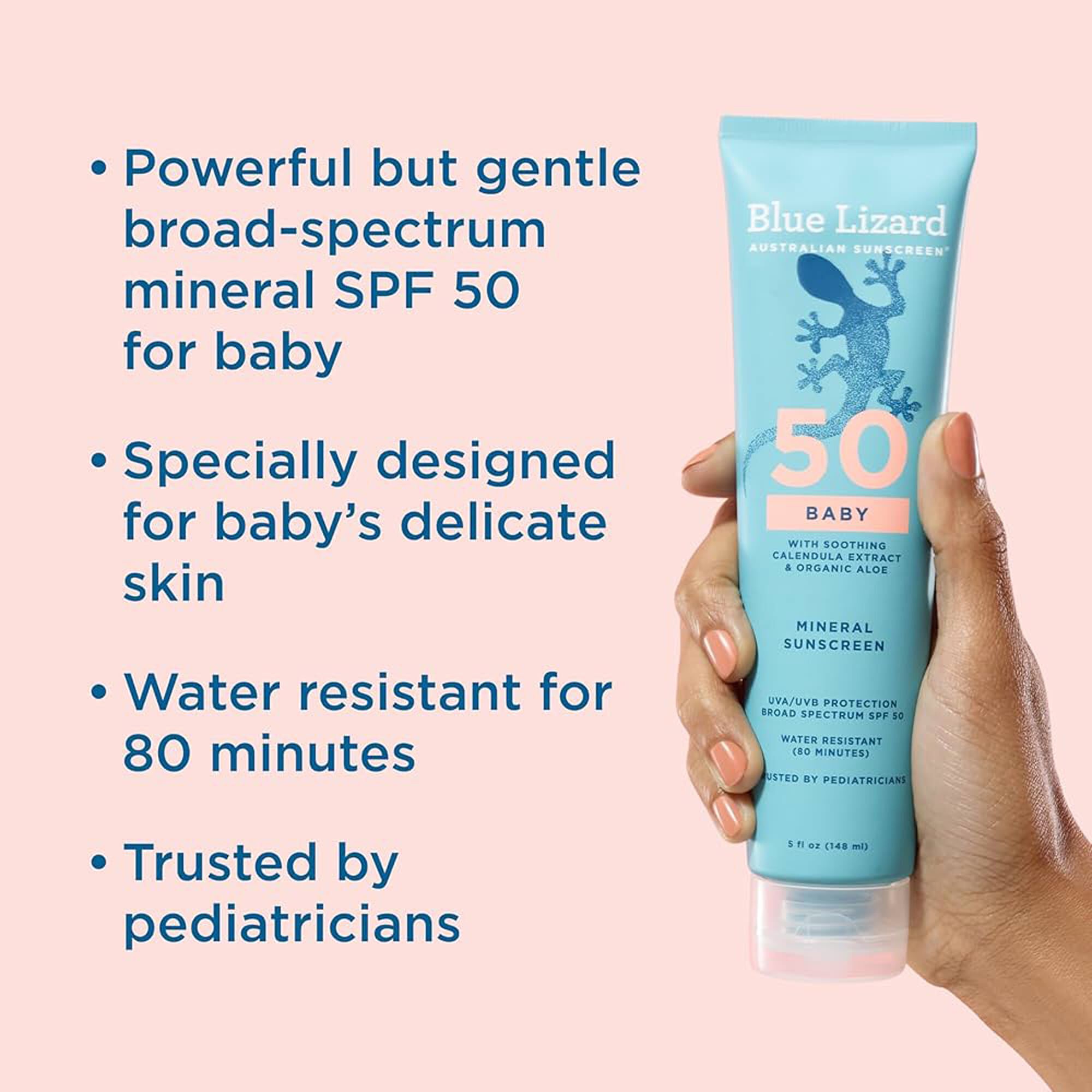 Blue Lizard Baby Mineral Sunscreen Lotion, SPF 50, 5 fl. oz., , large