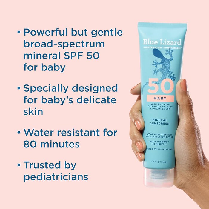 Blue Lizard Baby Mineral Sunscreen Lotion, SPF 50, 5 fl. oz., , large
