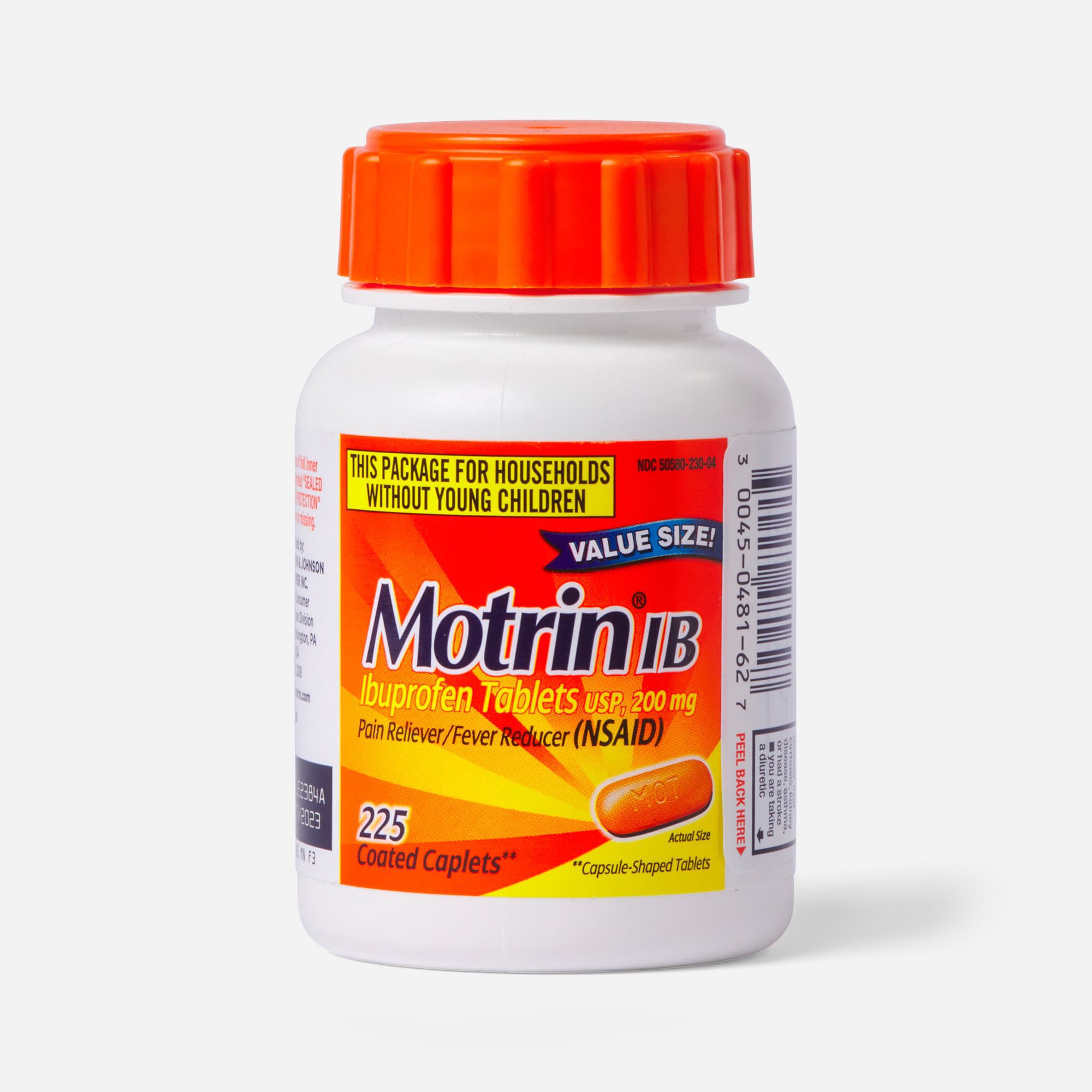 Motrin IB Pain Reliever and Fever Reducer Coated Caplets, , large