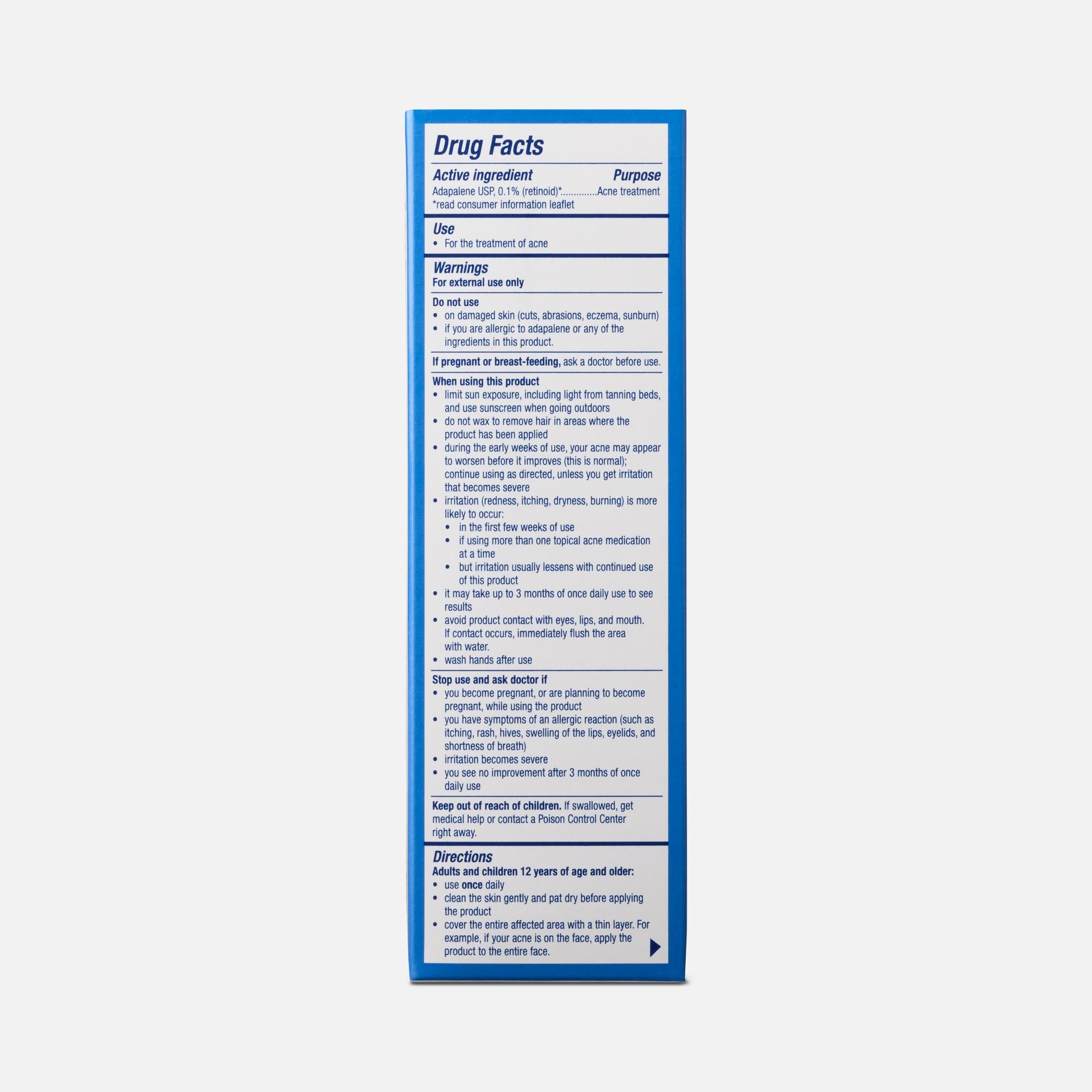 PanOxyl Adapalene 0.1% Leave-On Gel, 0.5 oz., , large