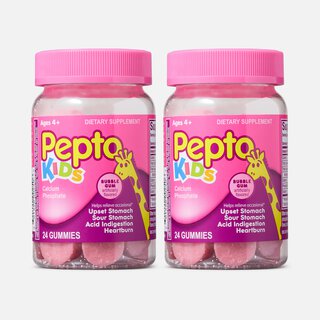 Pepto Kids Upset Stomach Relief Gummies, Bubblegum, 24 ct. (2-Pack)