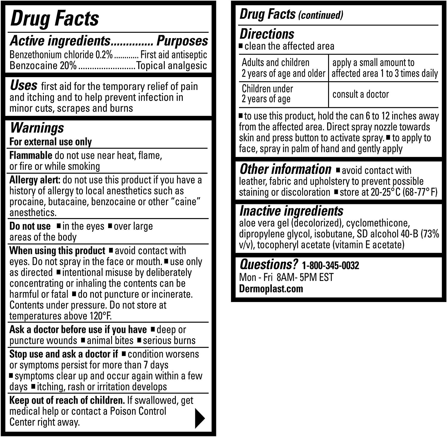 Dermoplast First Aid Spray, 2.75 oz., , large