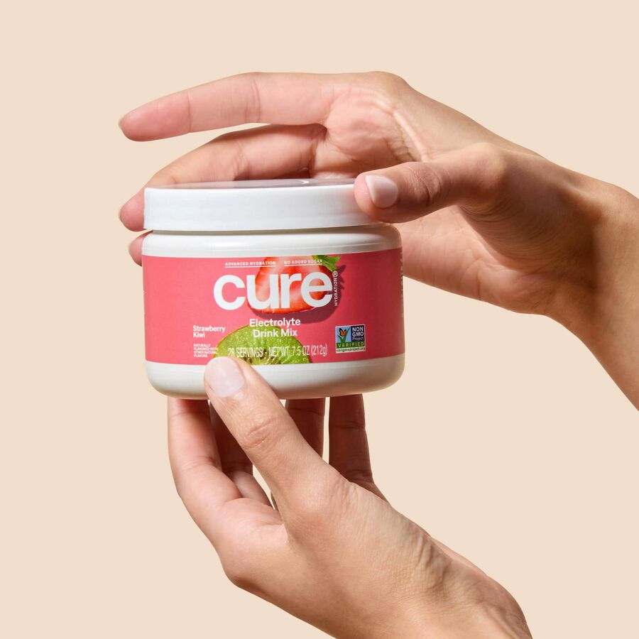 Cure Hydrating Electrolyte Drink Mix, Strawberry Kiwi Bulk Jar, 28 ct., , large image number 2