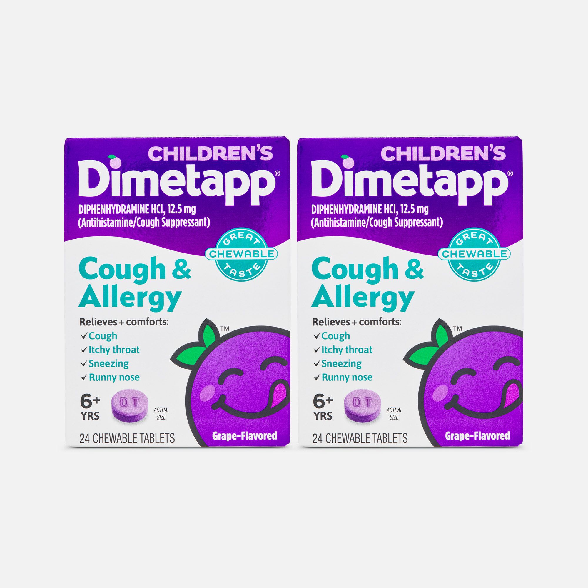 Children's Dimetapp Cough & Allergy Chewable, 24 ct. (2-Pack)