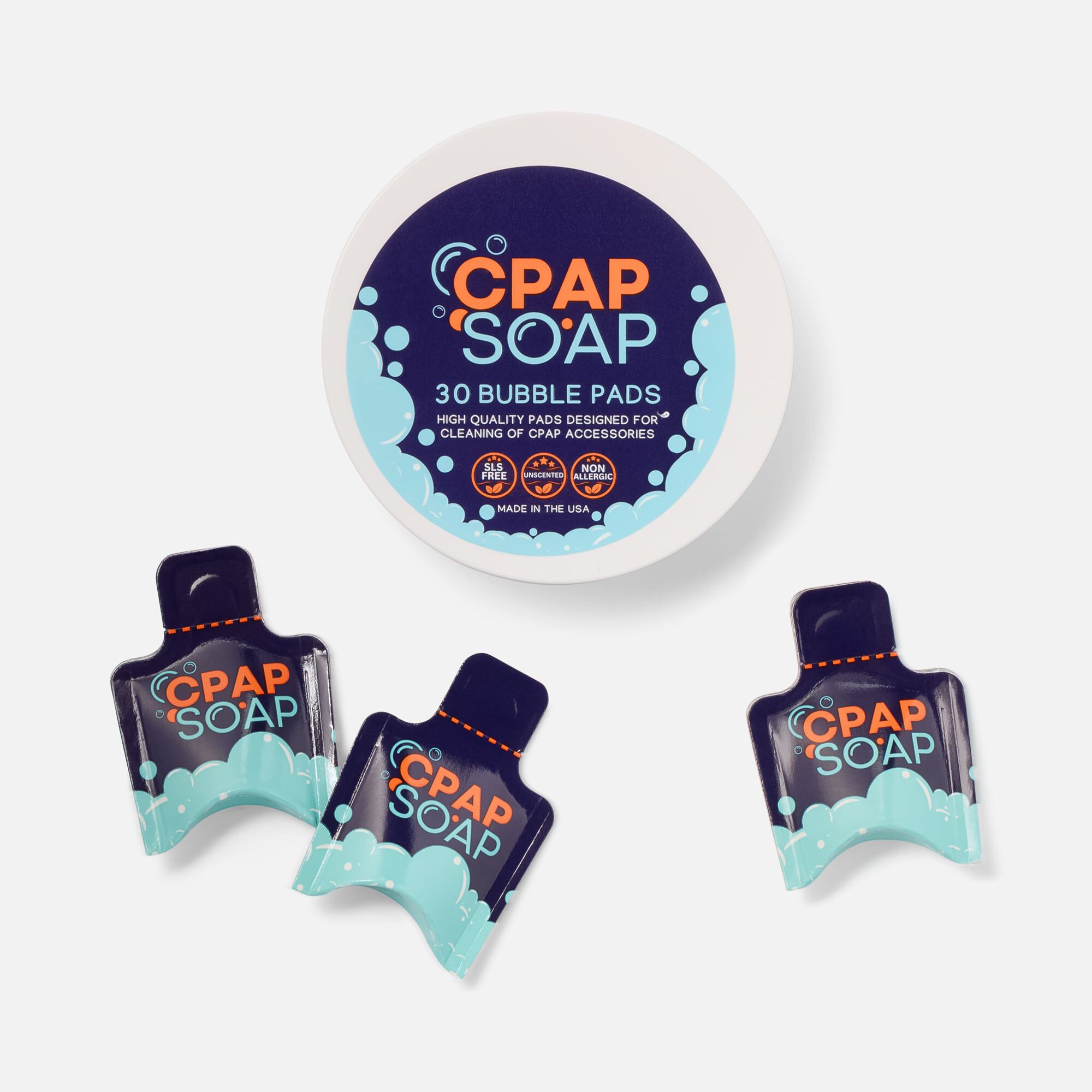 Liviliti CPAP Soap Bubble Pads and Soap Packets Kit, 30-Day Supply, , large