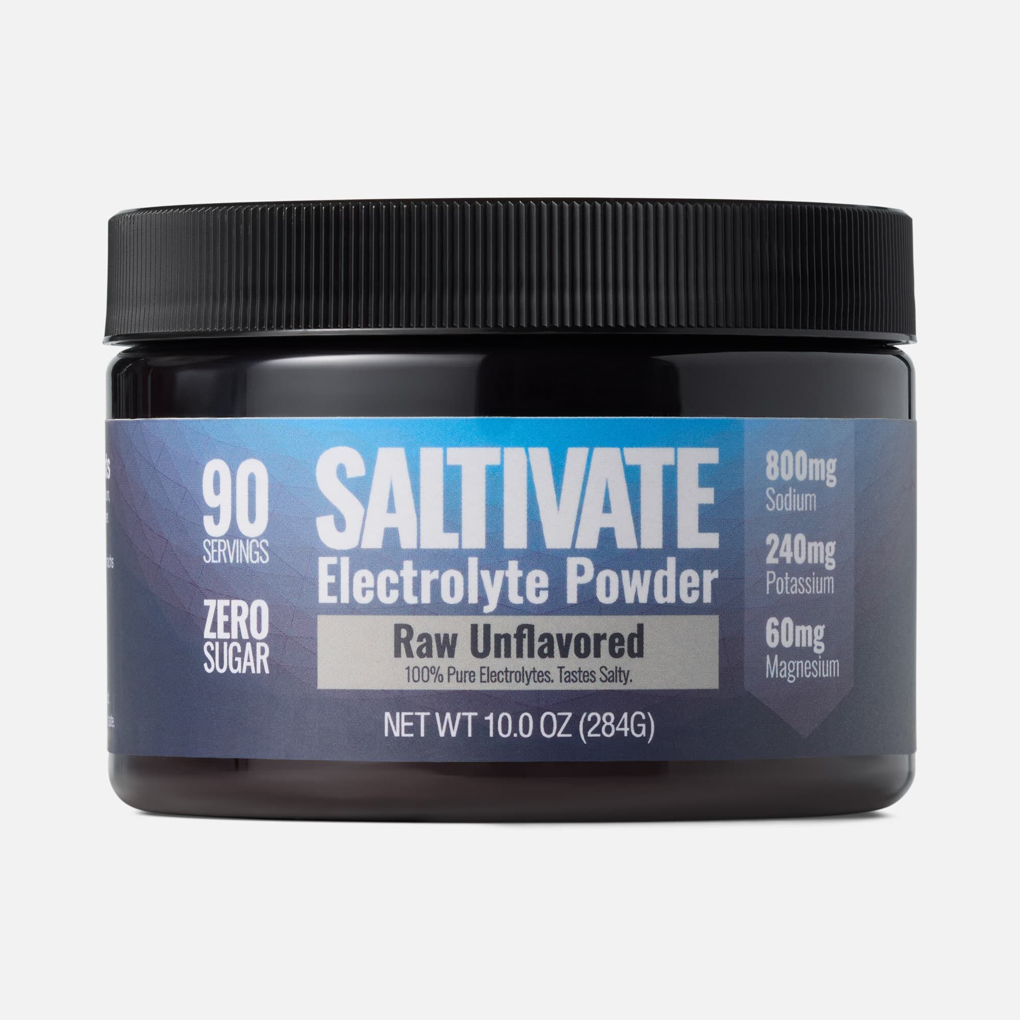 Saltivate® Electrolyte Drink Mix, Zero Sugar, Raw Unflavored, 90 Servings